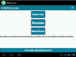 vSMS24.com-Virtuelle Mobil Nr. screenshot 1