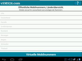 vSMS24.com-Virtuelle Mobil Nr. capture d'écran 2