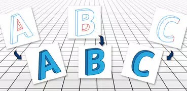 How to Draw 3D Alphabet Letter