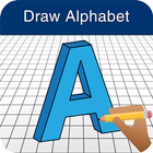 How to Draw 3D Alphabet Letter ไอคอน
