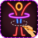 Como desenhar Glow Stickman APK
