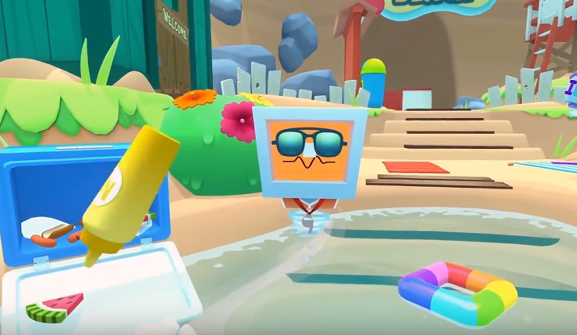 Скачай игру каникулы. Игра vacation Simulator VR. Job Simulator и vacation Simulator Apple Vision Pro. Vacation Simulator играть без скачивания. - Каникулы играл с телефоном в игры.