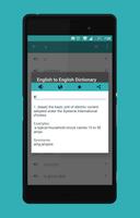 English to English Dictionary capture d'écran 1