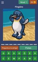 Pingüinos Trabajando Quiz Affiche