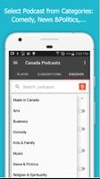 Canada Podcasts capture d'écran 1