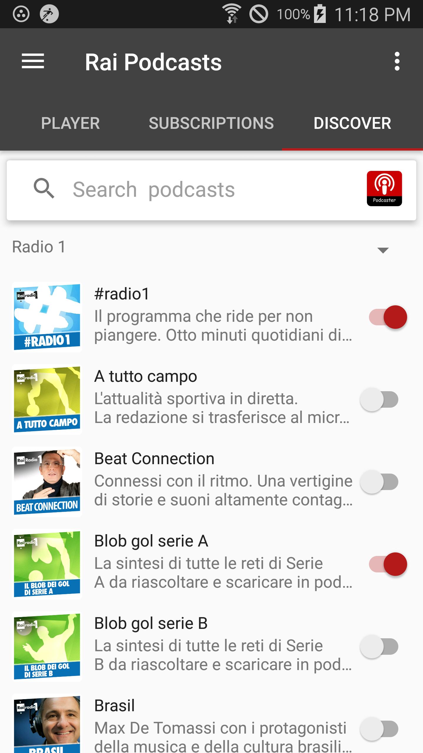 SCARICA PODCAST RAI ANDROID