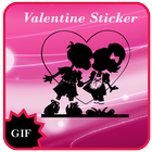 Valentine Gif Stickers icône