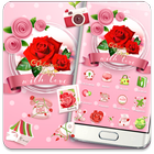 Valentines Day Red Rose Theme-icoon