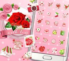 Valentines Day Red Rose Theme screenshot 1