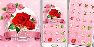 Valentines Day Red Rose Theme screenshot 3