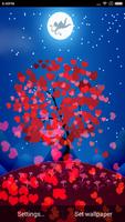 Valentine Heart Tree Wallpaper ภาพหน้าจอ 1