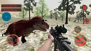 dinosaures chasseur 3D Affiche