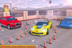luxury car parking simulator game পোস্টার
