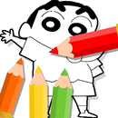 Coloring Page Painting Shin chan Cartoon APK