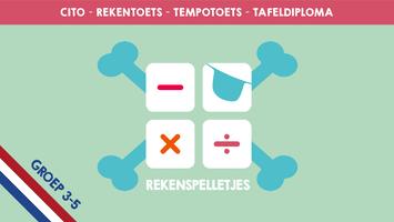 Rekenspelletjes: Groep 3,4,5 Affiche