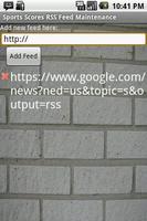 Sport Scores RSS تصوير الشاشة 1