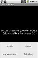 Sport Scores RSS تصوير الشاشة 3