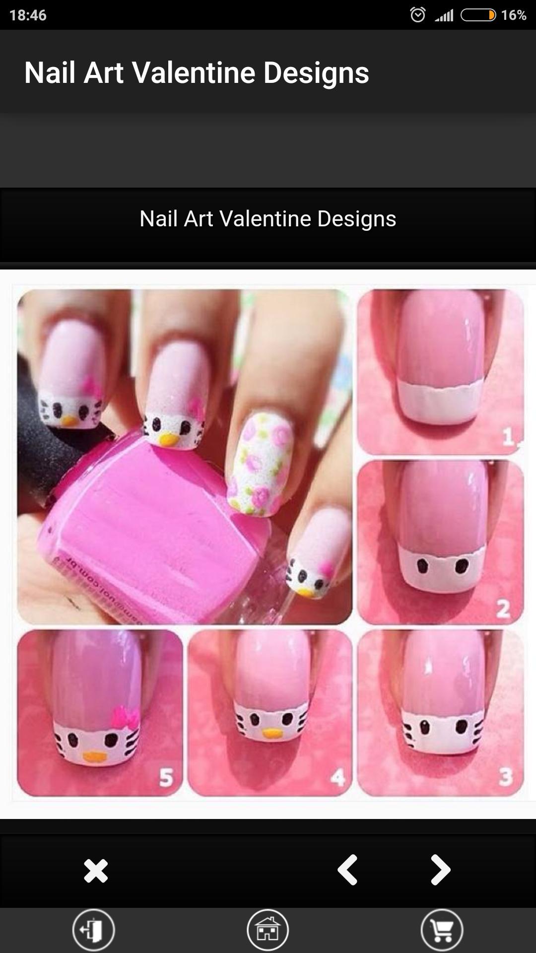 Маникюр hello Kitty
