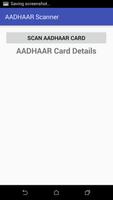 Aadhaar card Scanner captura de pantalla 1