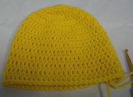 Cute Crochet baby hats poster