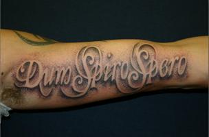 Font tattoo lettering Affiche