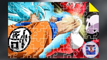 Anime Jigsaw Puzzles Games: DBS Saiyan Goku Puzzle Affiche