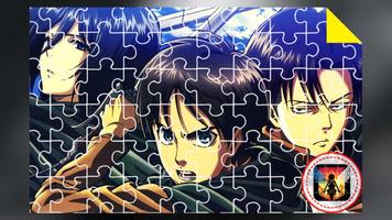 Anime Jigsaw Puzzles Games: Attack Titan Puzzle Affiche
