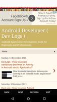 Android Developer ( Dev Logs ) screenshot 1