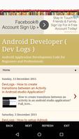 برنامه‌نما Android Developer ( Dev Logs ) عکس از صفحه