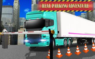 City Truck Parking Driver 3D Affiche