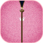 Luxury Pink Zipper Screen Lock আইকন