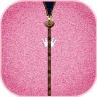 Luxury Pink Zipper Screen Lock poster