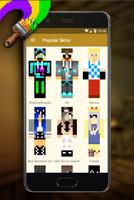 Minecraft PE Skins Builder Affiche