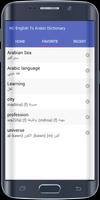 English To Arabic Dictionary capture d'écran 3