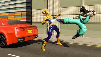 Goku Vs Mutant Spider: Air Battle Affiche