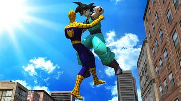 Goku Vs Mutant Spider: Air Battle 截图 1