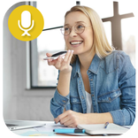 Recherche vocale et dictée vocale sur texte