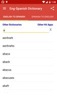 Offline English Spanish Dictio پوسٹر