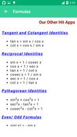 Trigonometry Formula Reference screenshot 1