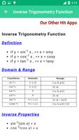 Trigonometry Formula Reference screenshot 2