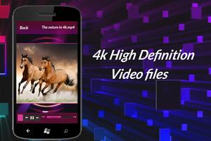 4K Video Player captura de pantalla 1