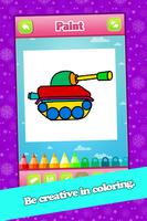2 Schermata Kids Car Coloring Book & Pages