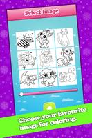 Kids Animal Coloring Book Page syot layar 1