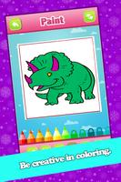 Kids Dino Coloring Book Pages imagem de tela 2