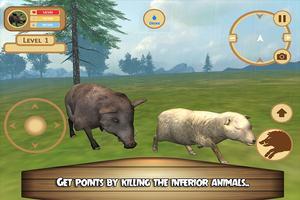 Extreme Wild Boar Simulator 3D capture d'écran 1