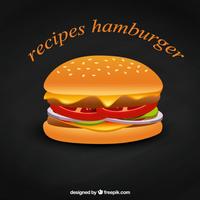 Recipes Hamburger Affiche