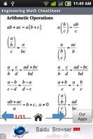 Engineering Math Cheat Sheet تصوير الشاشة 1