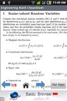 برنامه‌نما Engineering Math Cheat Sheet عکس از صفحه