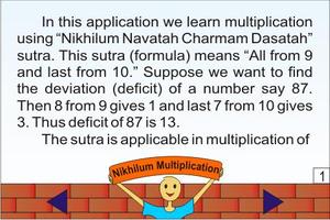 Vedic Maths - Nikhilum(Mul) Affiche