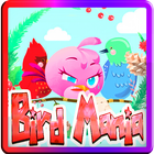 Pink Bird Fight Match Puzzle icône